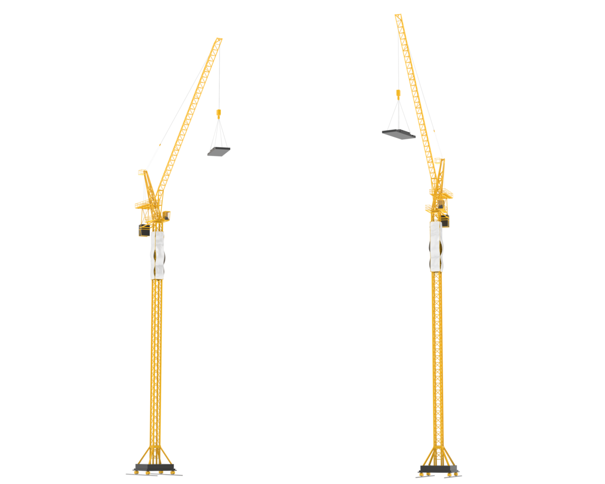 Crane isolated on background. 3d rendering - illustration png