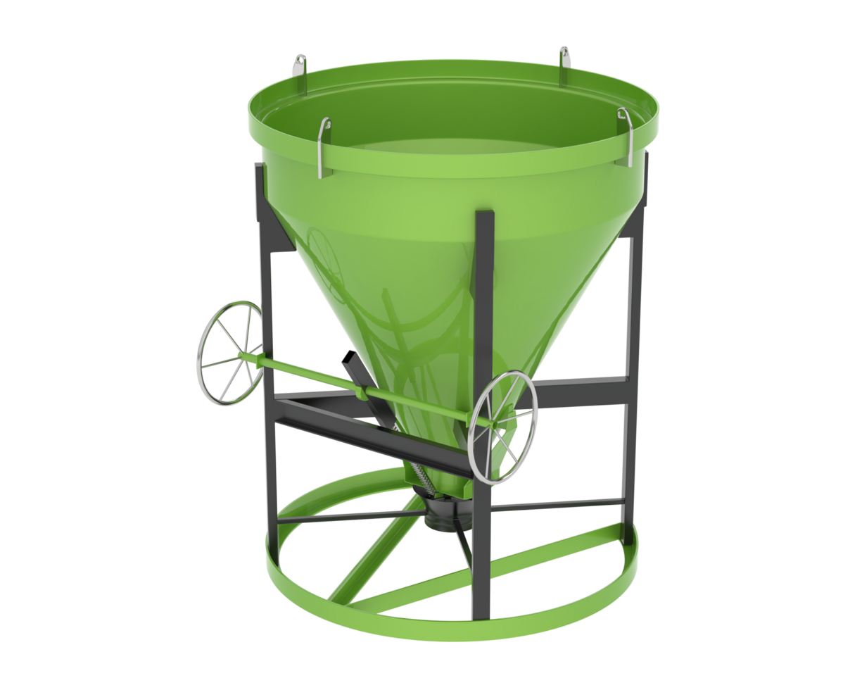 Concrete mixer isolated on background. 3d rendering - illustration png