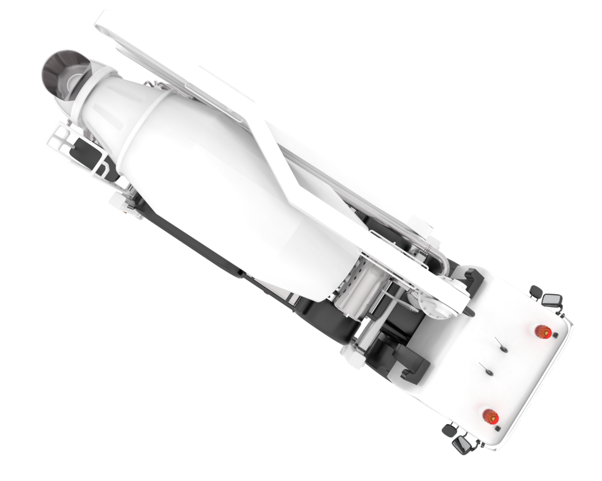 Concrete mixer isolated on background. 3d rendering - illustration png