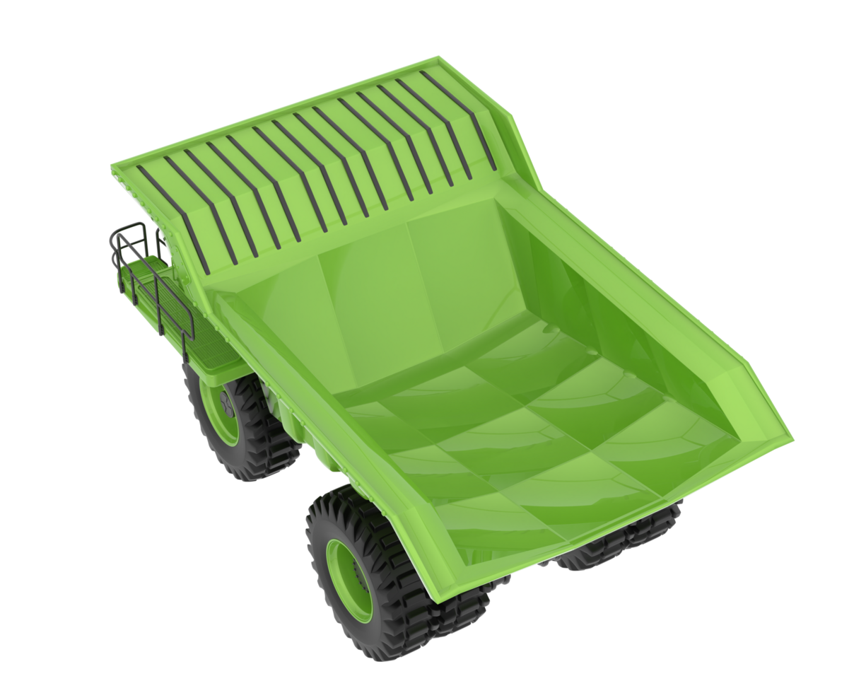 Mine truck isolated on background. 3d rendering - illustration png
