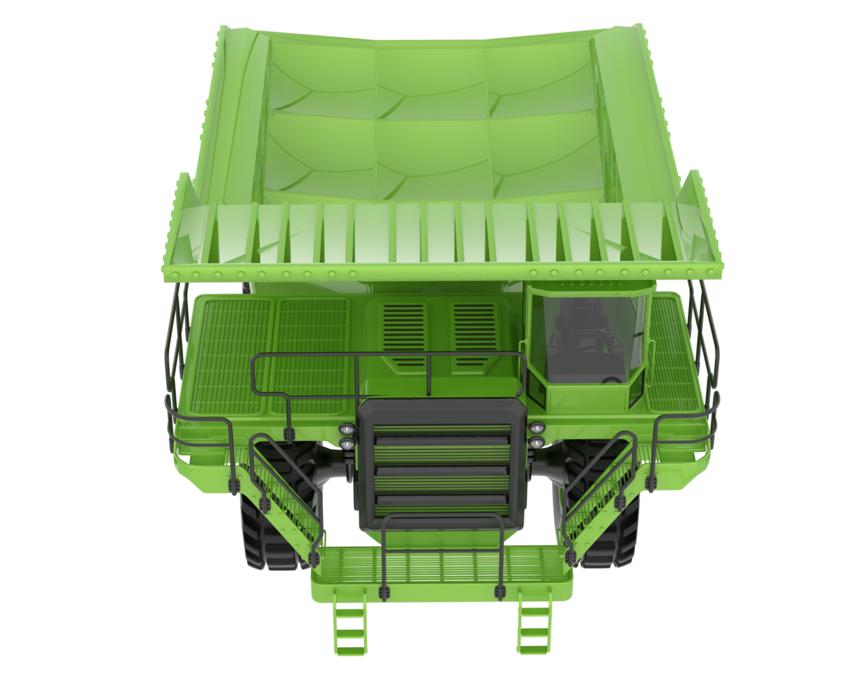 Mine truck isolated on background. 3d rendering - illustration png