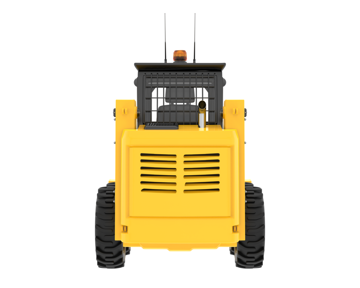 Road roller isolated on background. 3d rendering - illustration png