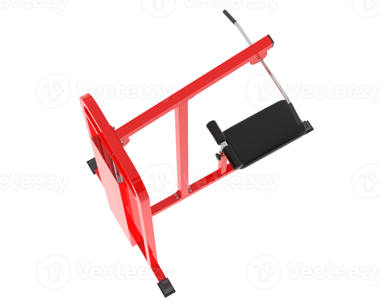 Weight bench isolated on background. 3d rendering - illustration png
