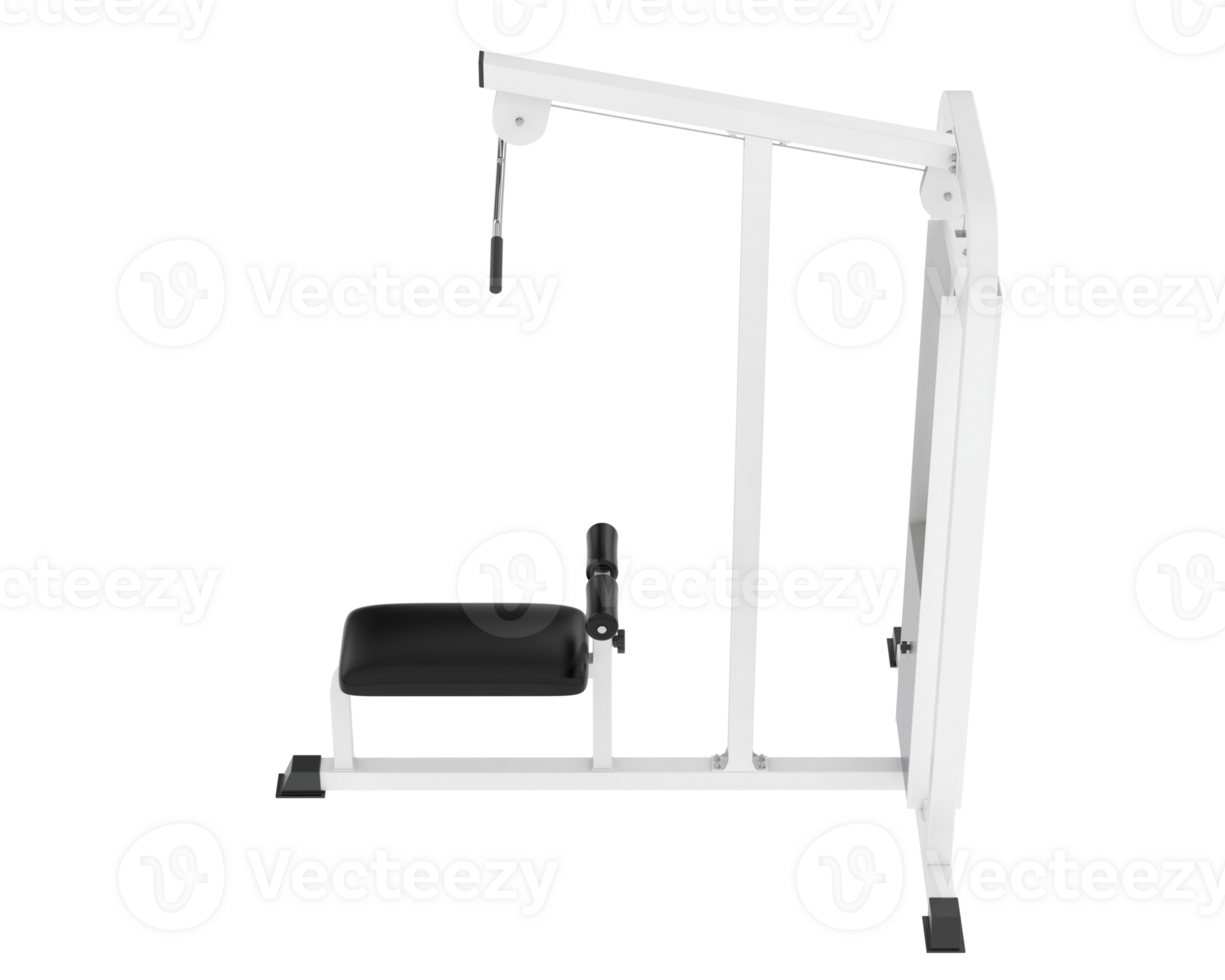 Weight bench isolated on background. 3d rendering - illustration png