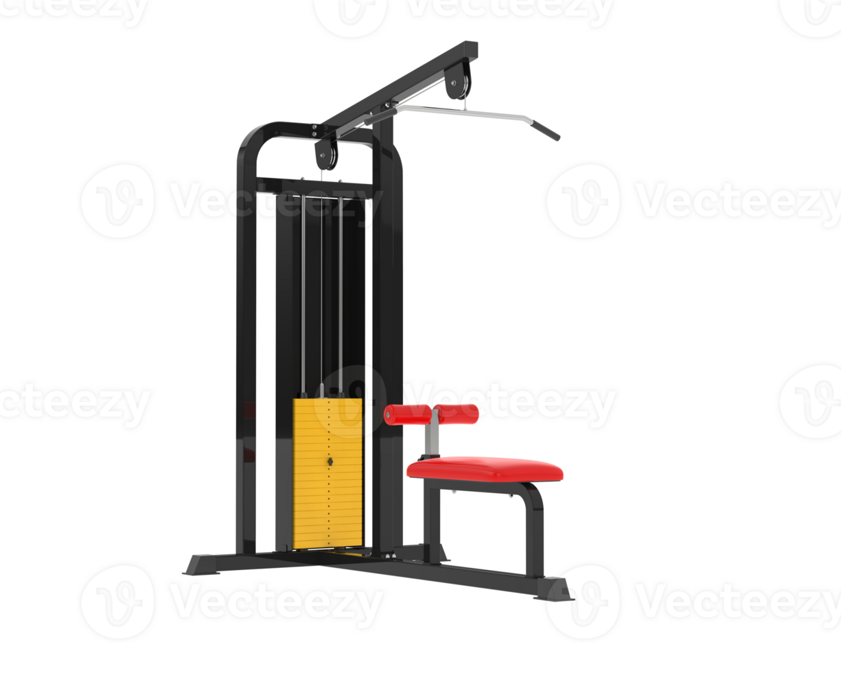 Weight bench isolated on background. 3d rendering - illustration png