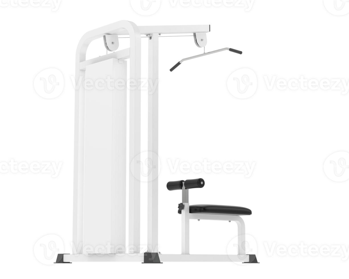 Weight bench isolated on background. 3d rendering - illustration png