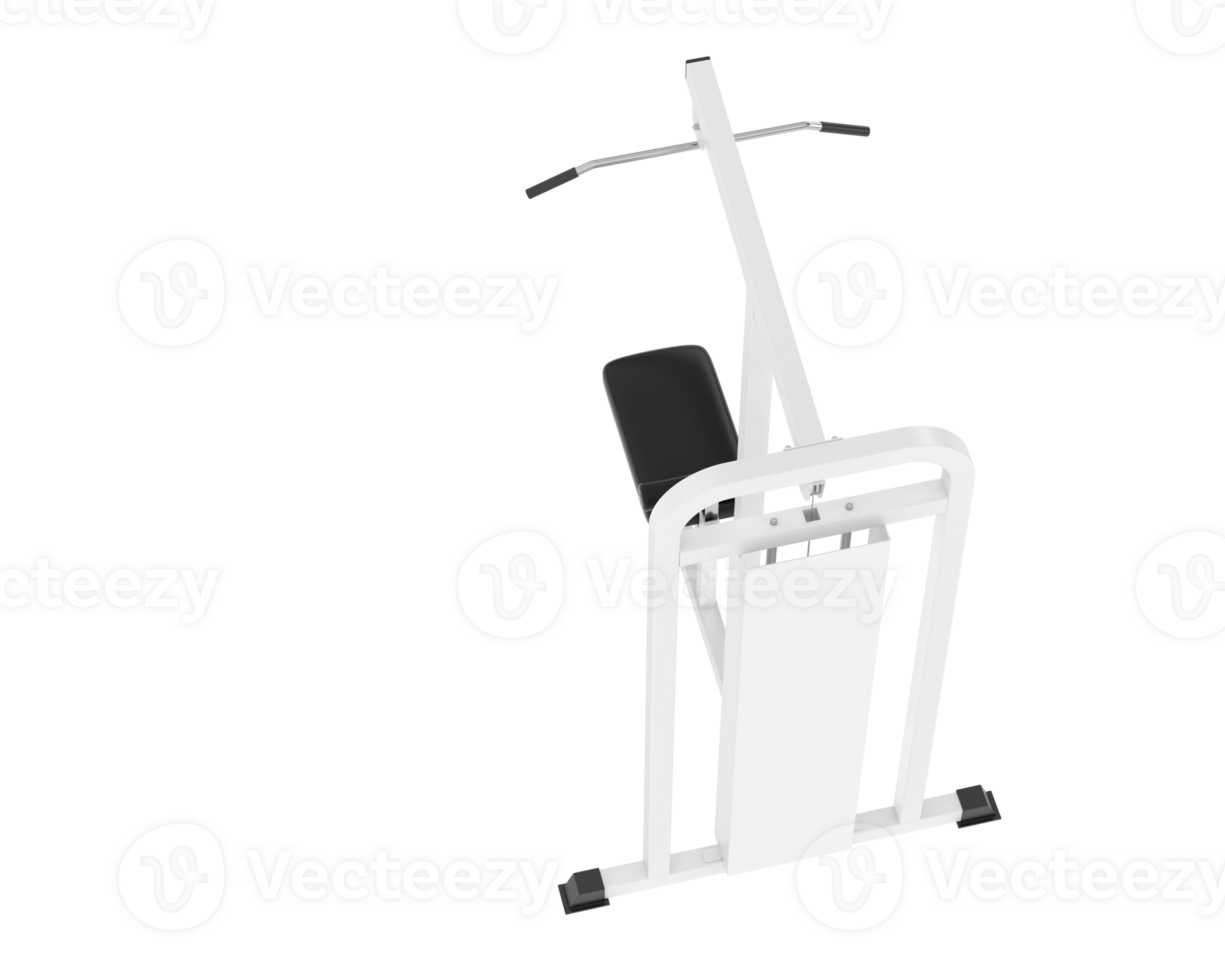 Weight bench isolated on background. 3d rendering - illustration png