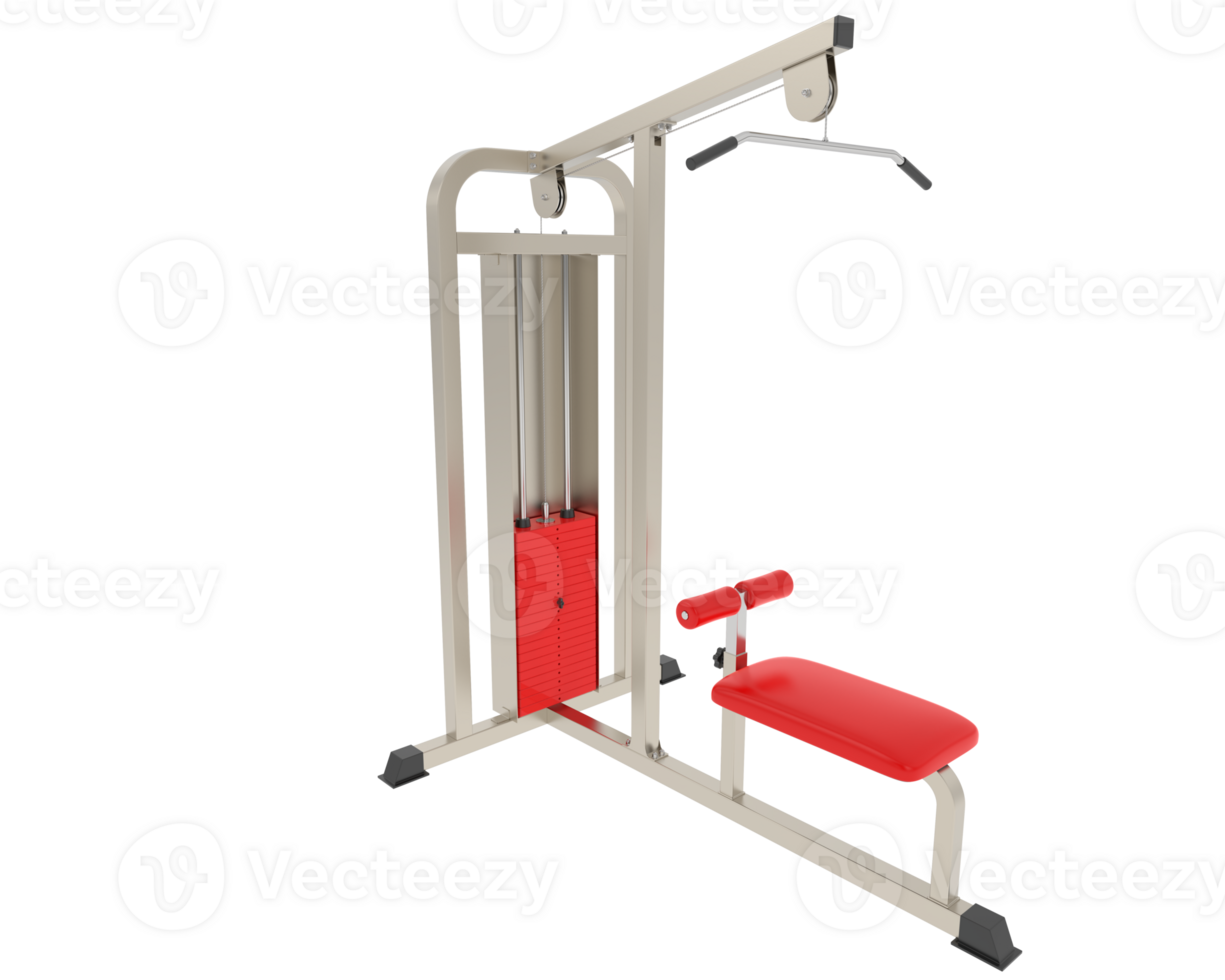 Weight bench isolated on background. 3d rendering - illustration png