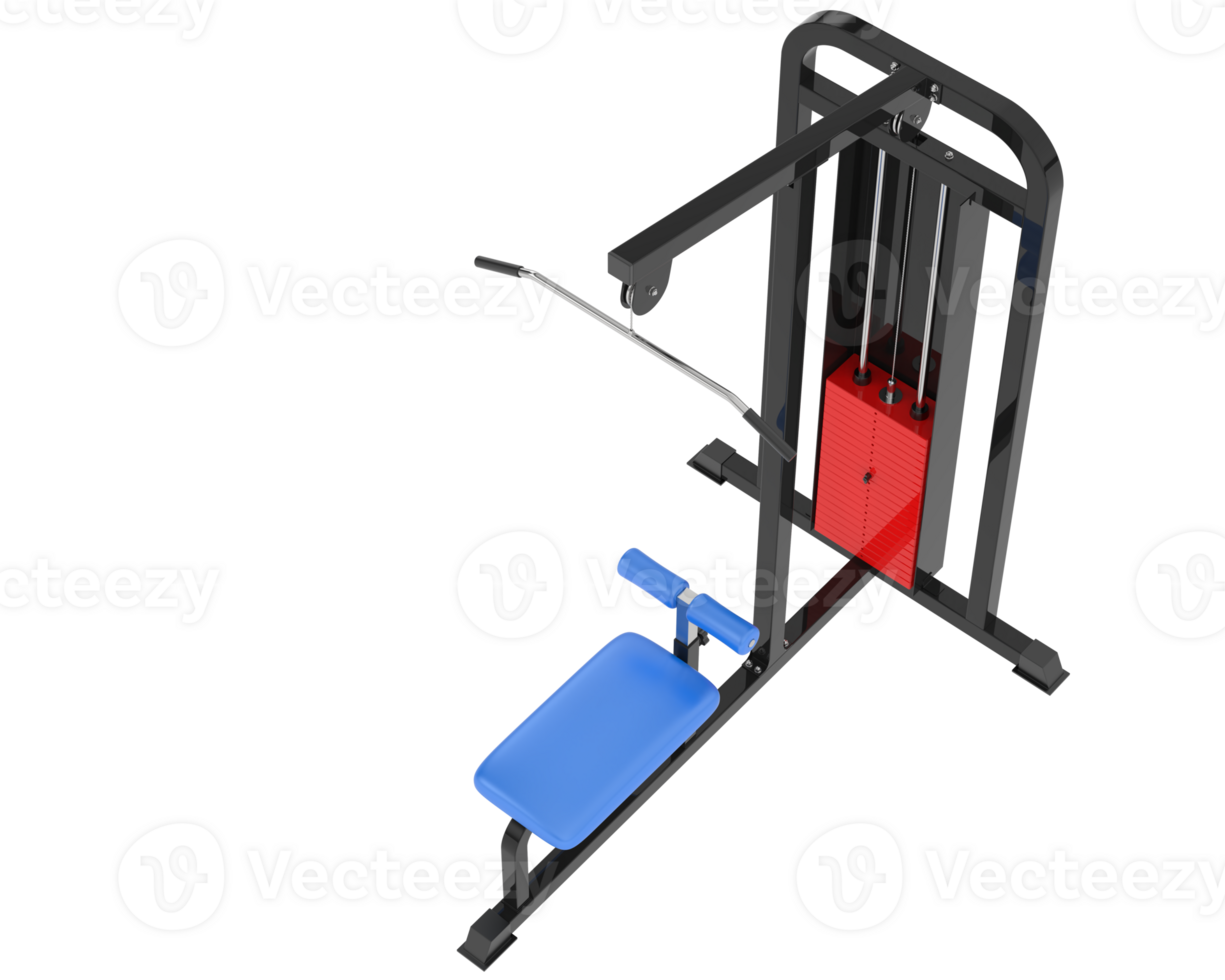Weight bench isolated on background. 3d rendering - illustration png