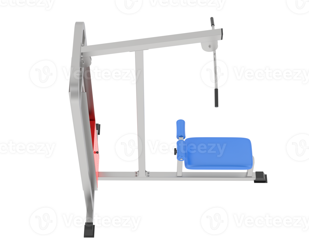 Weight bench isolated on background. 3d rendering - illustration png
