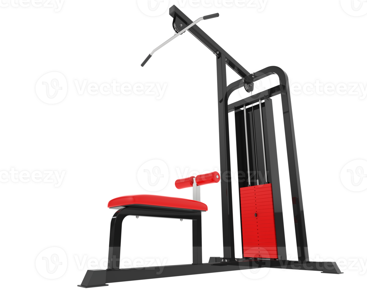 Weight bench isolated on background. 3d rendering - illustration png