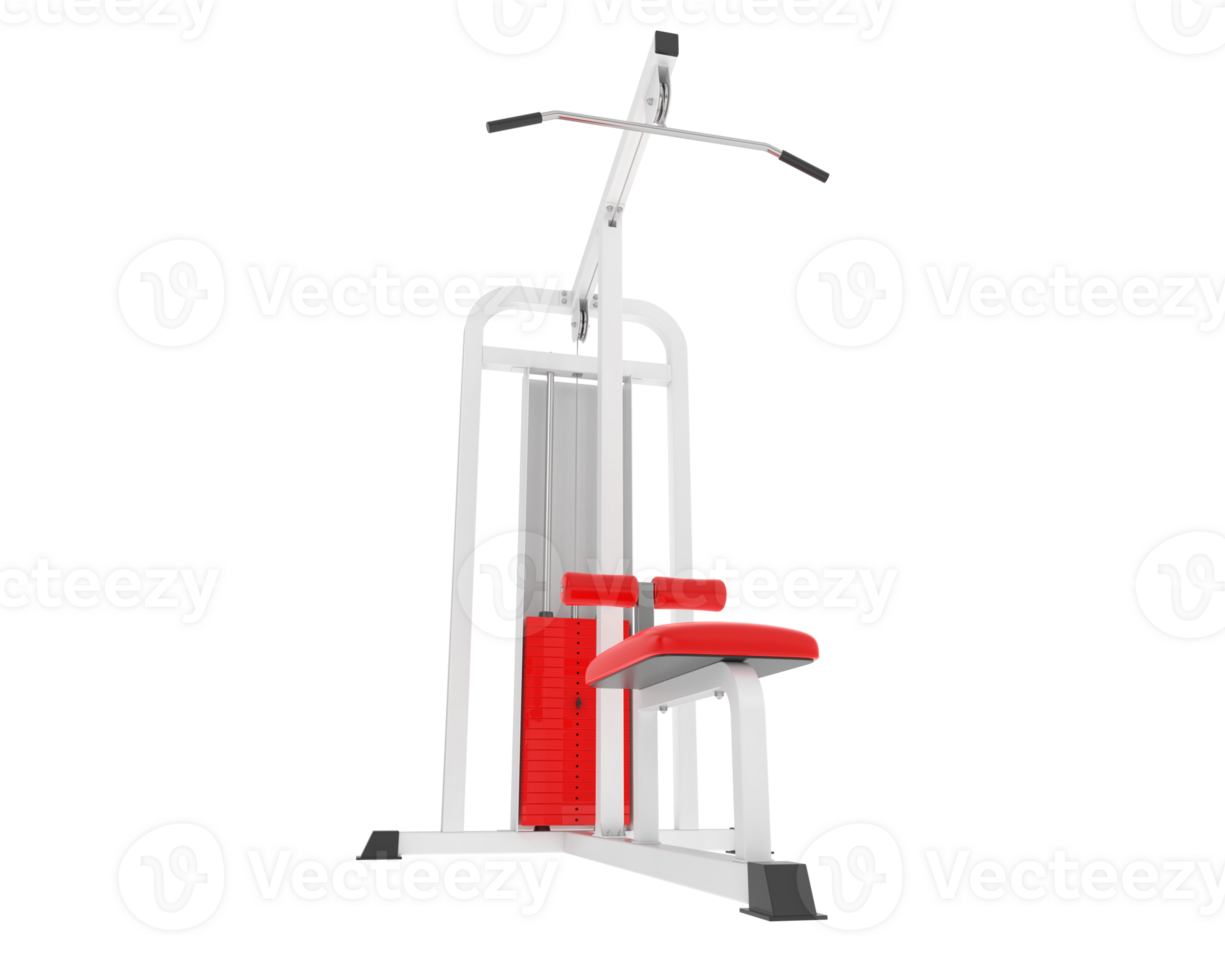Weight bench isolated on background. 3d rendering - illustration png