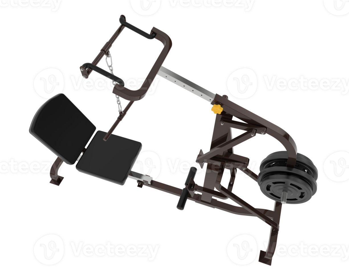 Lever equipment for gym isolated on background. 3d rendering - illustration png