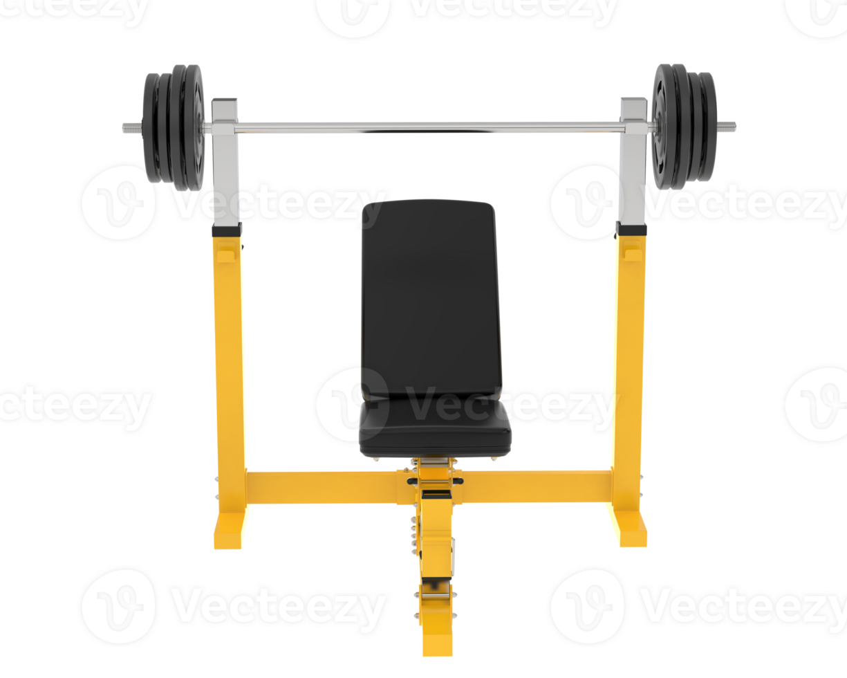 Lever equipment for gym isolated on background. 3d rendering - illustration png