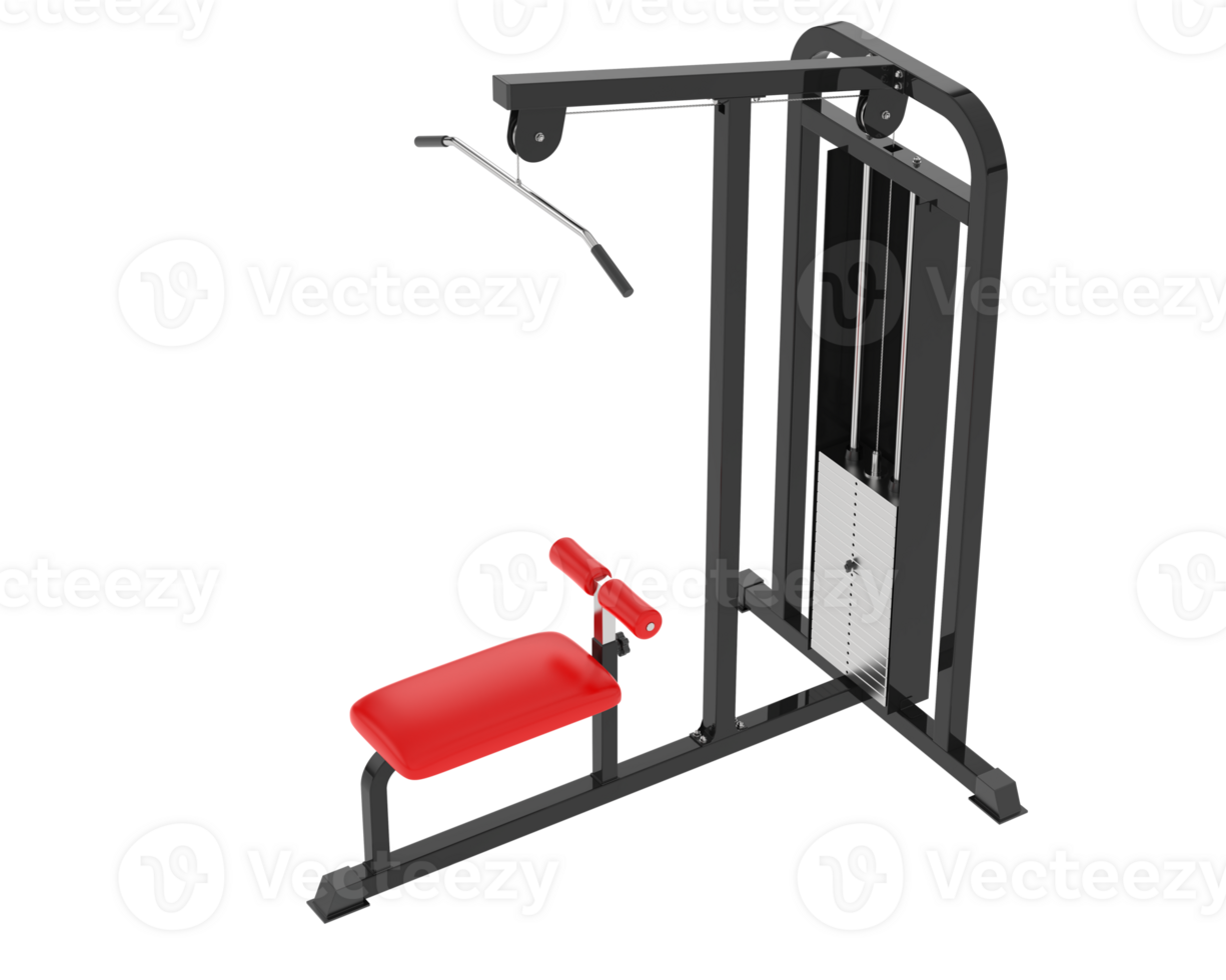 Weight bench isolated on background. 3d rendering - illustration png