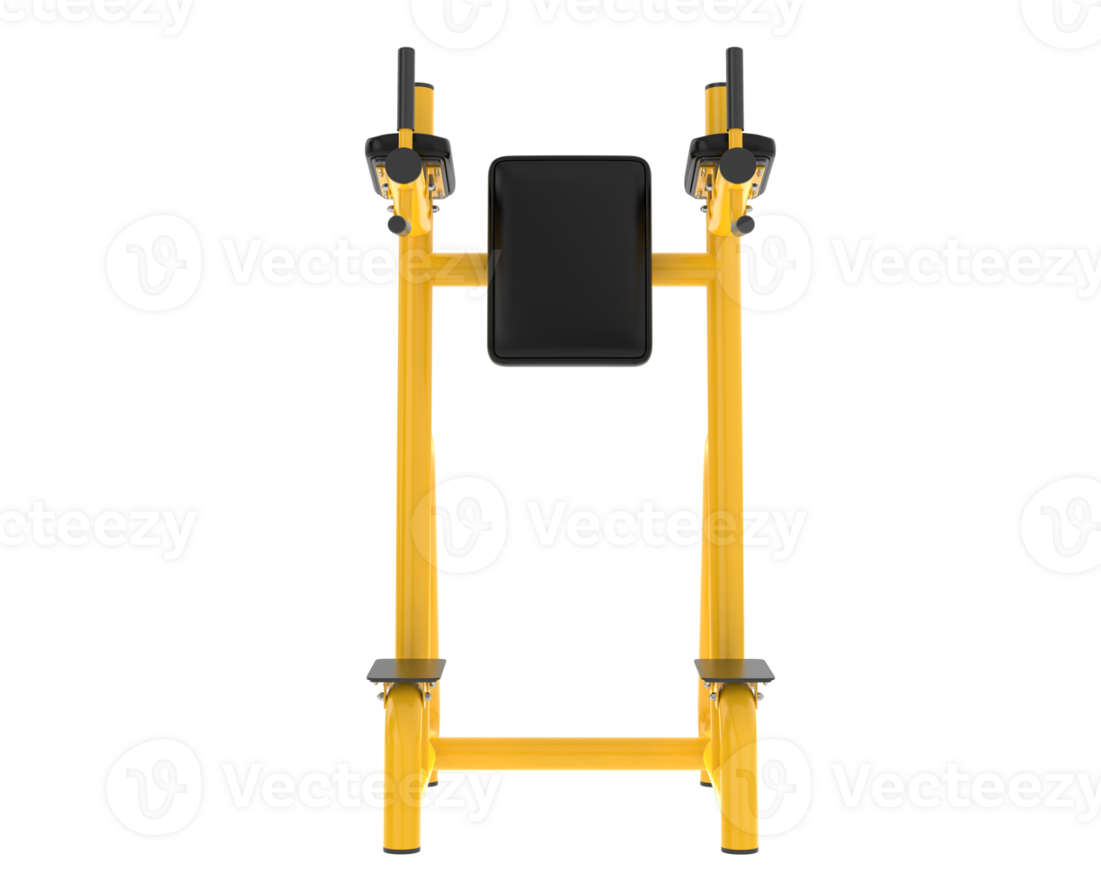 Gym equipment scene isolated on grey background. 3d rendering - illustration png