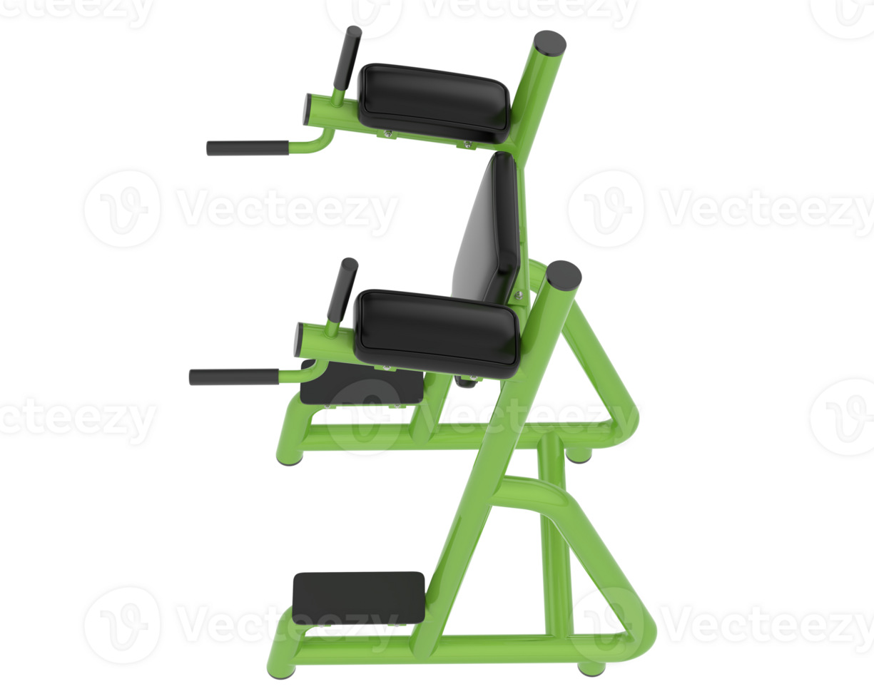 Gym equipment scene isolated on grey background. 3d rendering - illustration png