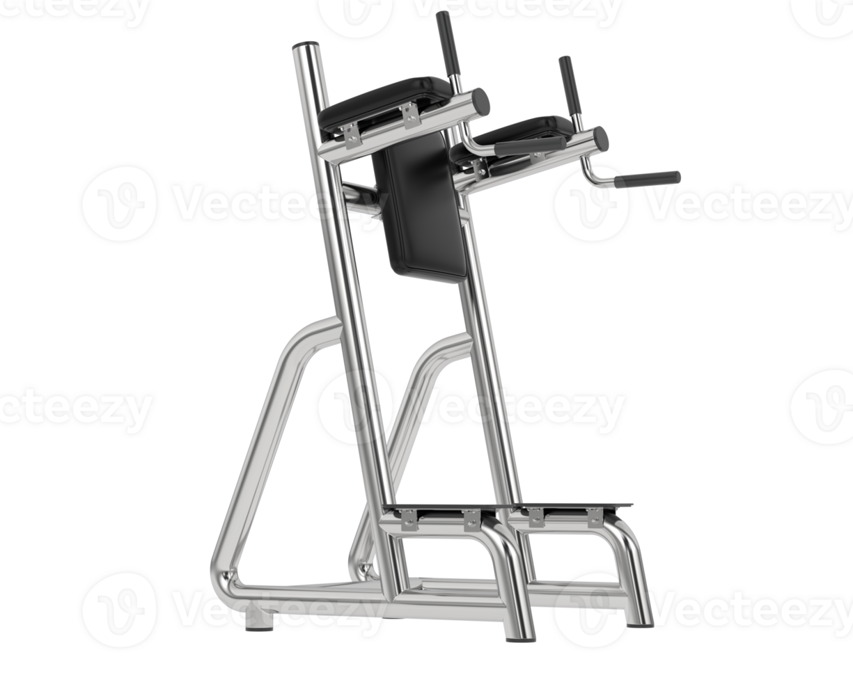 Gym equipment scene isolated on grey background. 3d rendering - illustration png