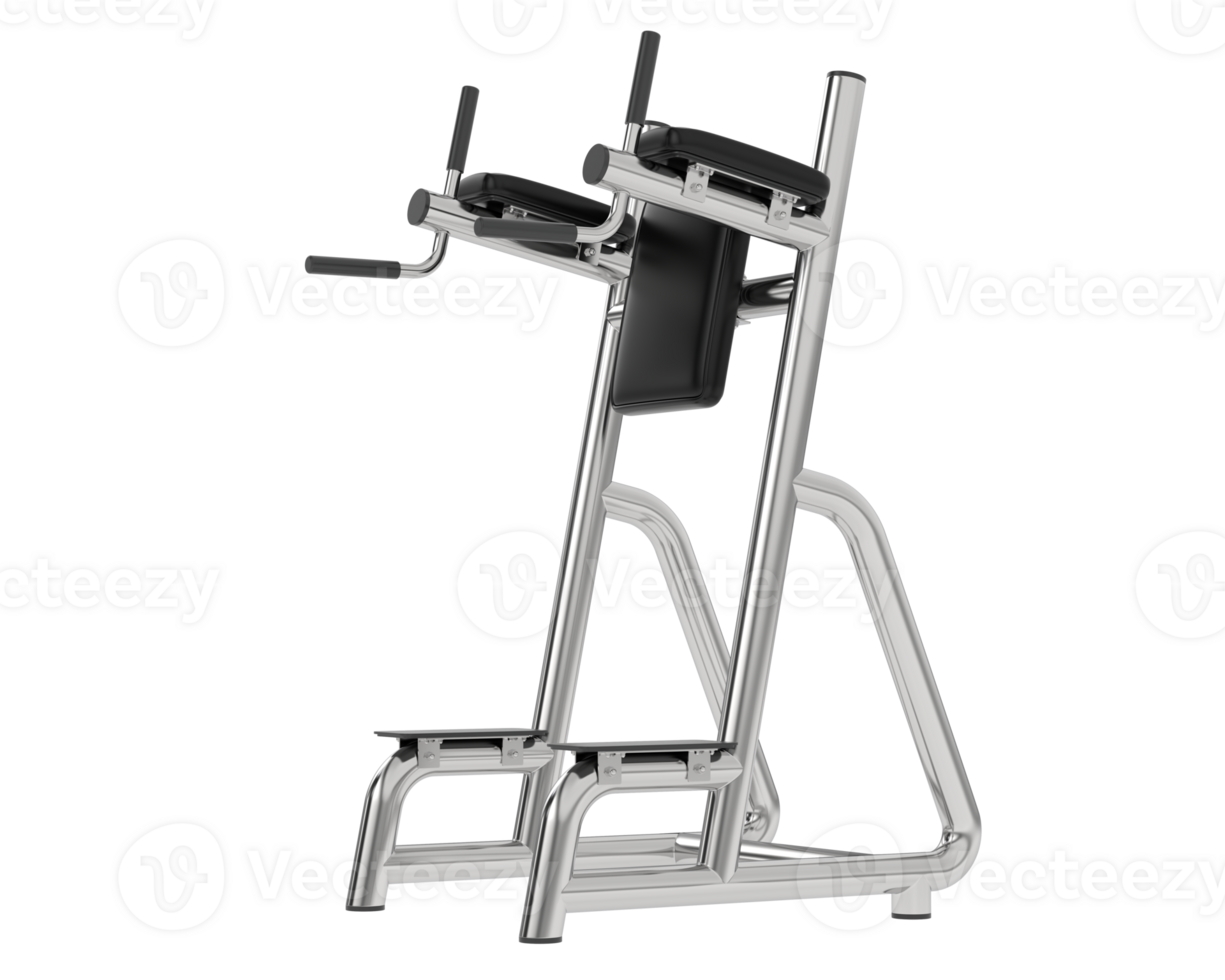 Gym equipment scene isolated on grey background. 3d rendering - illustration png
