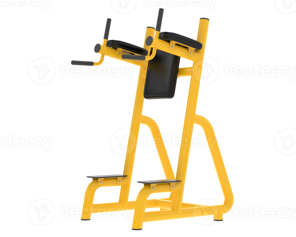 Gym equipment scene isolated on grey background. 3d rendering - illustration png