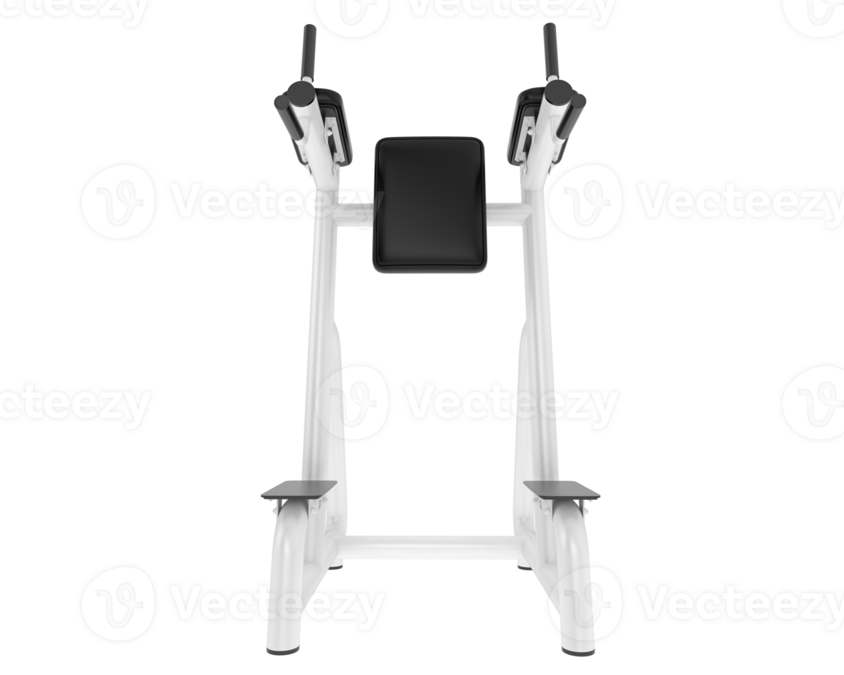 Gym equipment scene isolated on grey background. 3d rendering - illustration png