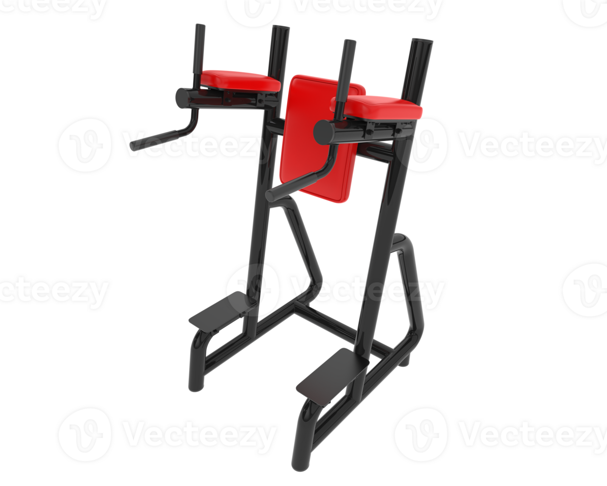 Gym equipment scene isolated on grey background. 3d rendering - illustration png