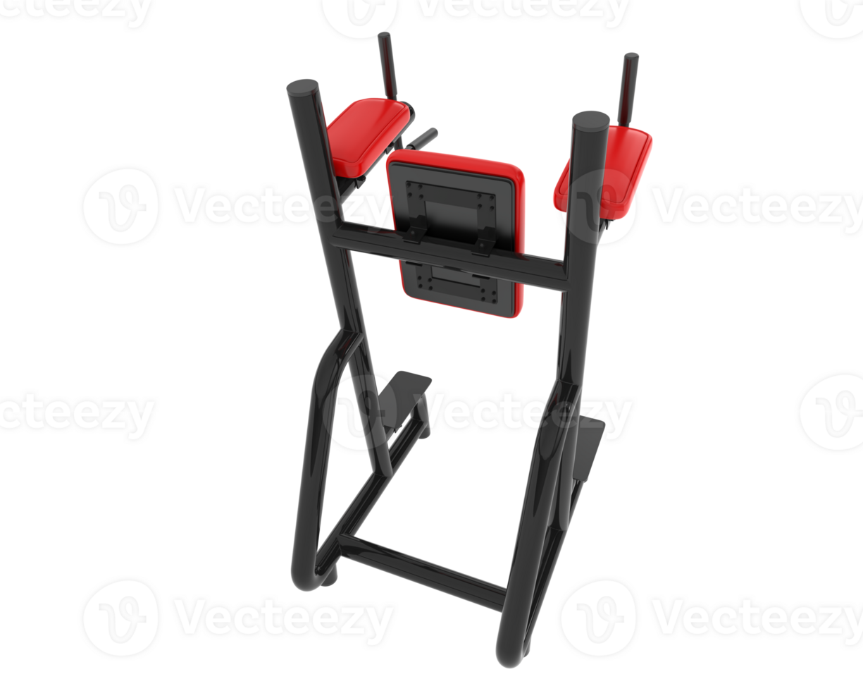 Gym equipment scene isolated on grey background. 3d rendering - illustration png