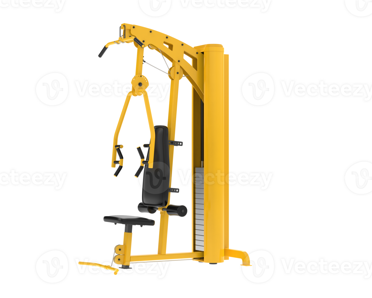 Multi-gym isolated on background. 3d rendering - illustration png