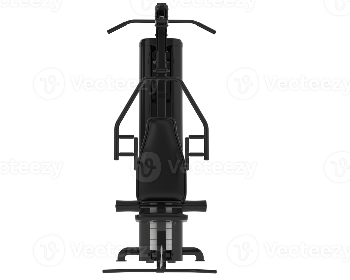Gym equipment scene isolated on grey background. 3d rendering - illustration png
