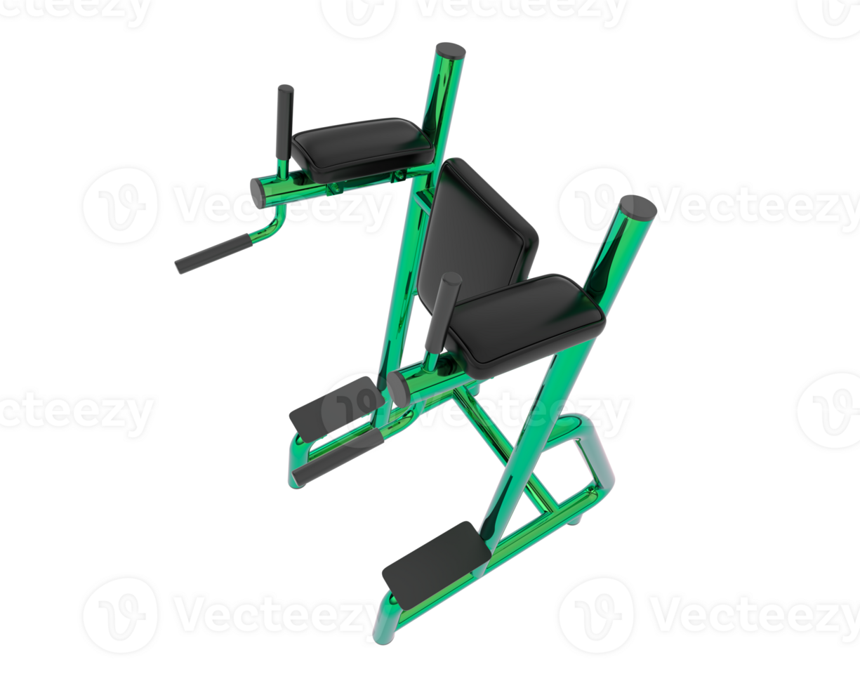 Gym equipment scene isolated on grey background. 3d rendering - illustration png