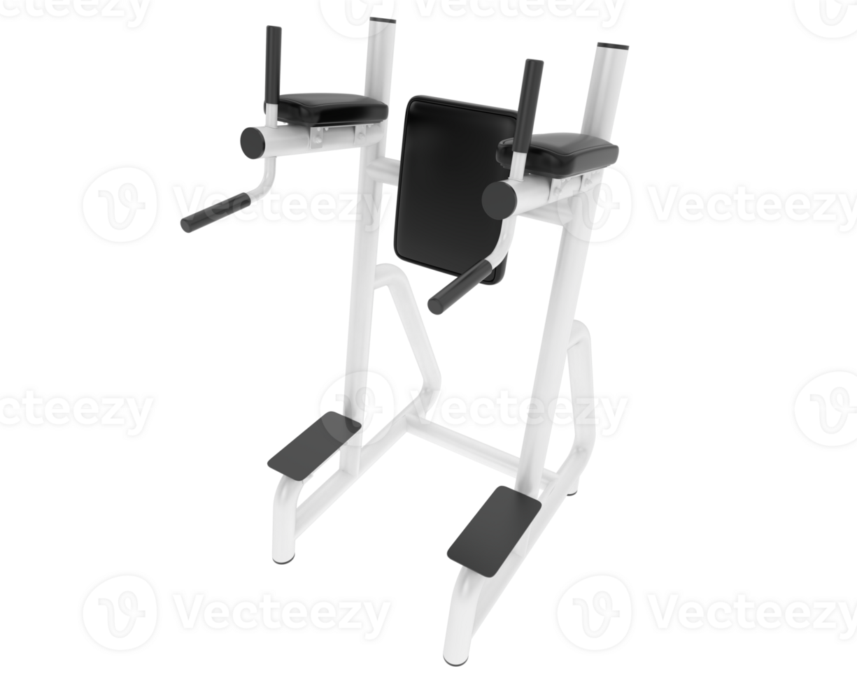 Gym equipment scene isolated on grey background. 3d rendering - illustration png