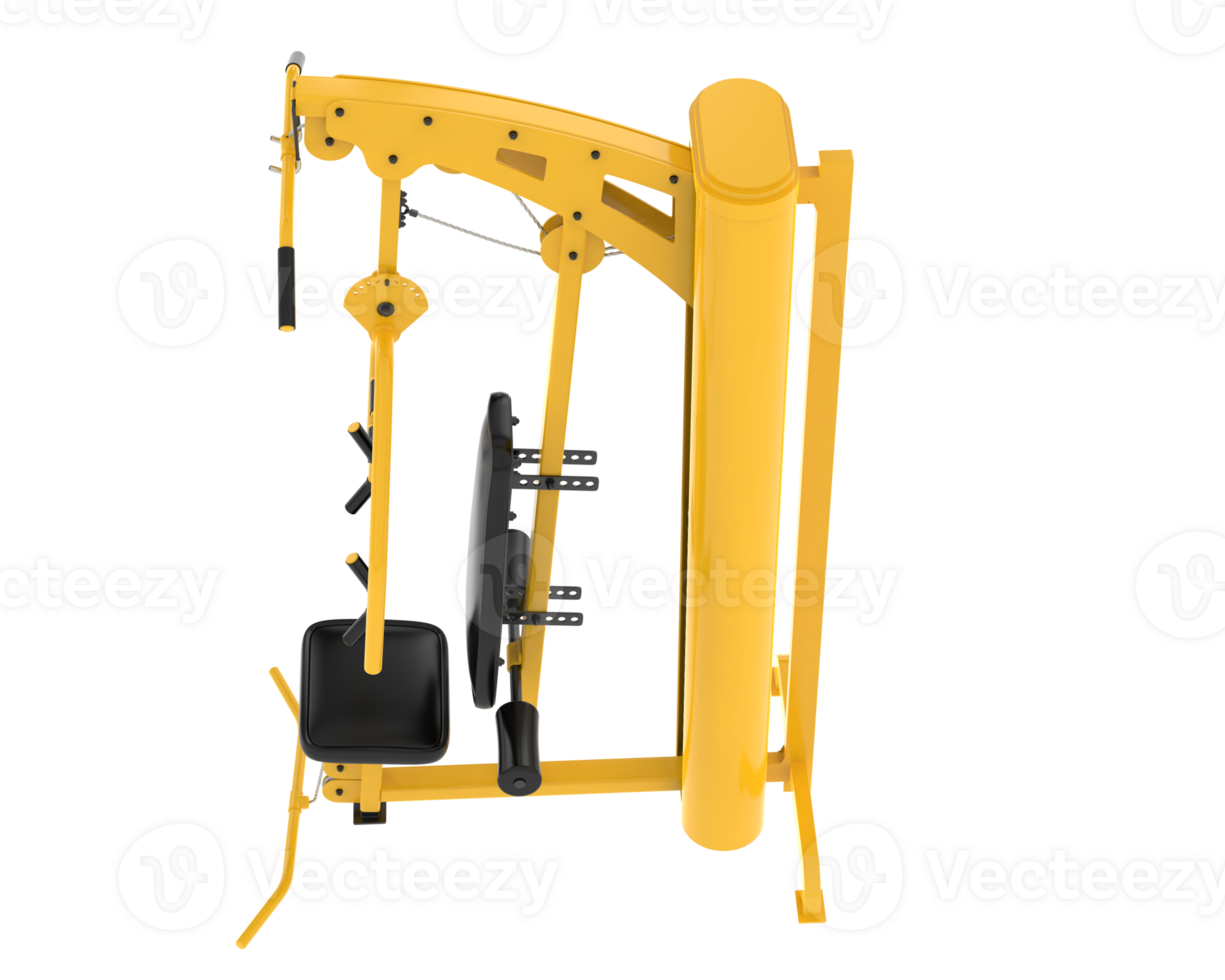Multi-gym isolated on background. 3d rendering - illustration png
