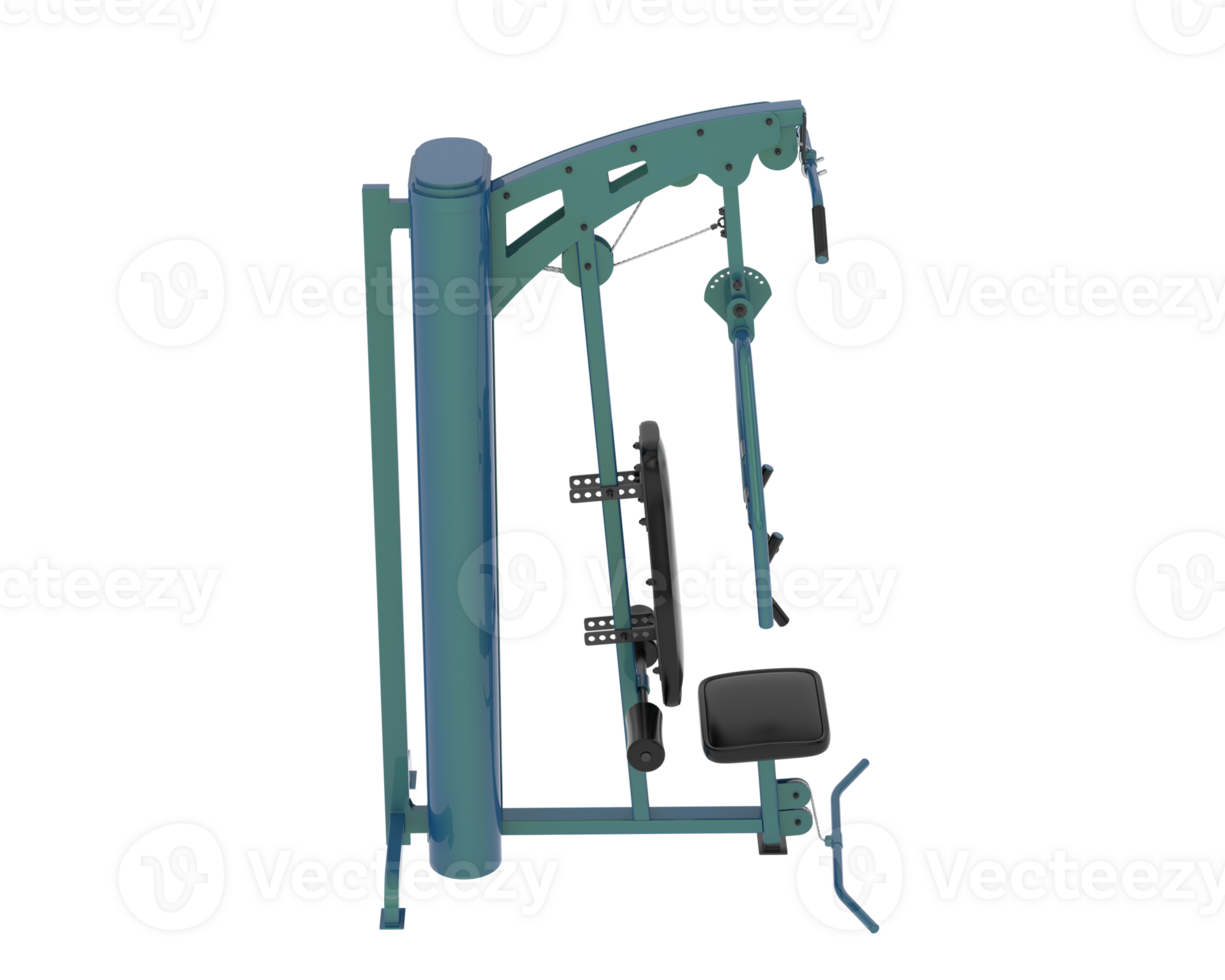 Multi-gym isolated on background. 3d rendering - illustration png