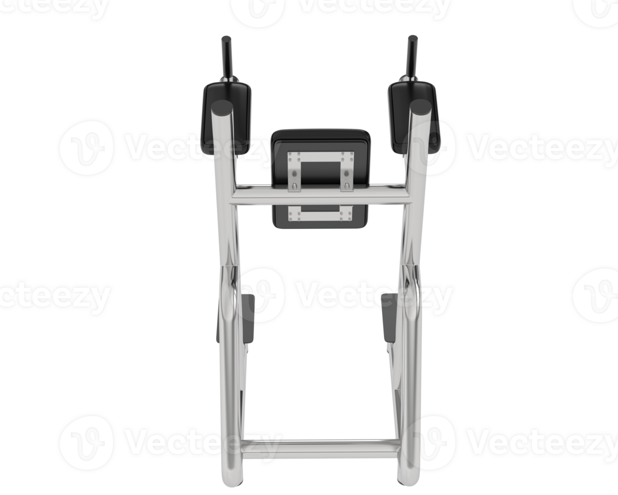 Gym equipment scene isolated on grey background. 3d rendering - illustration png