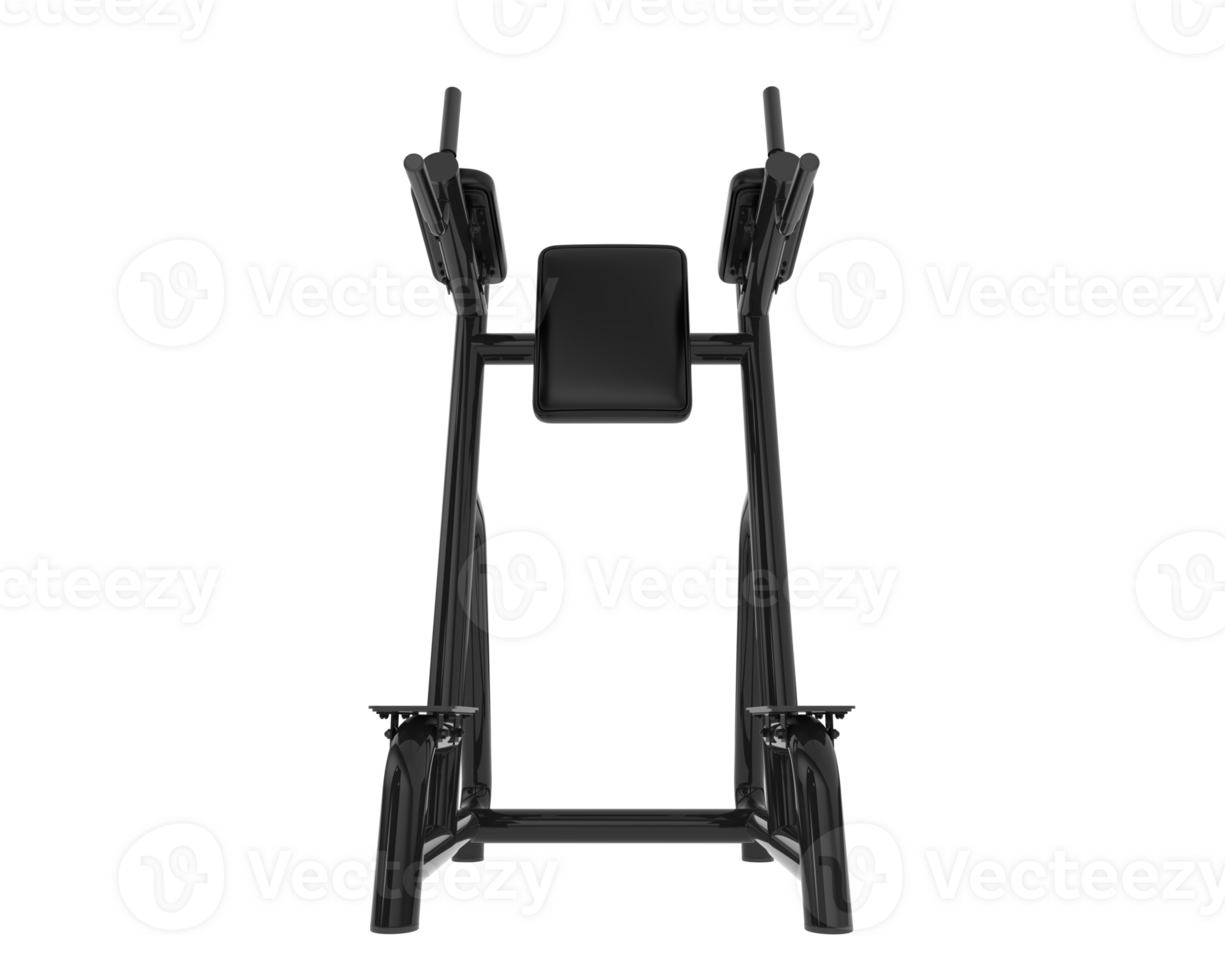 Gym equipment scene isolated on grey background. 3d rendering - illustration png