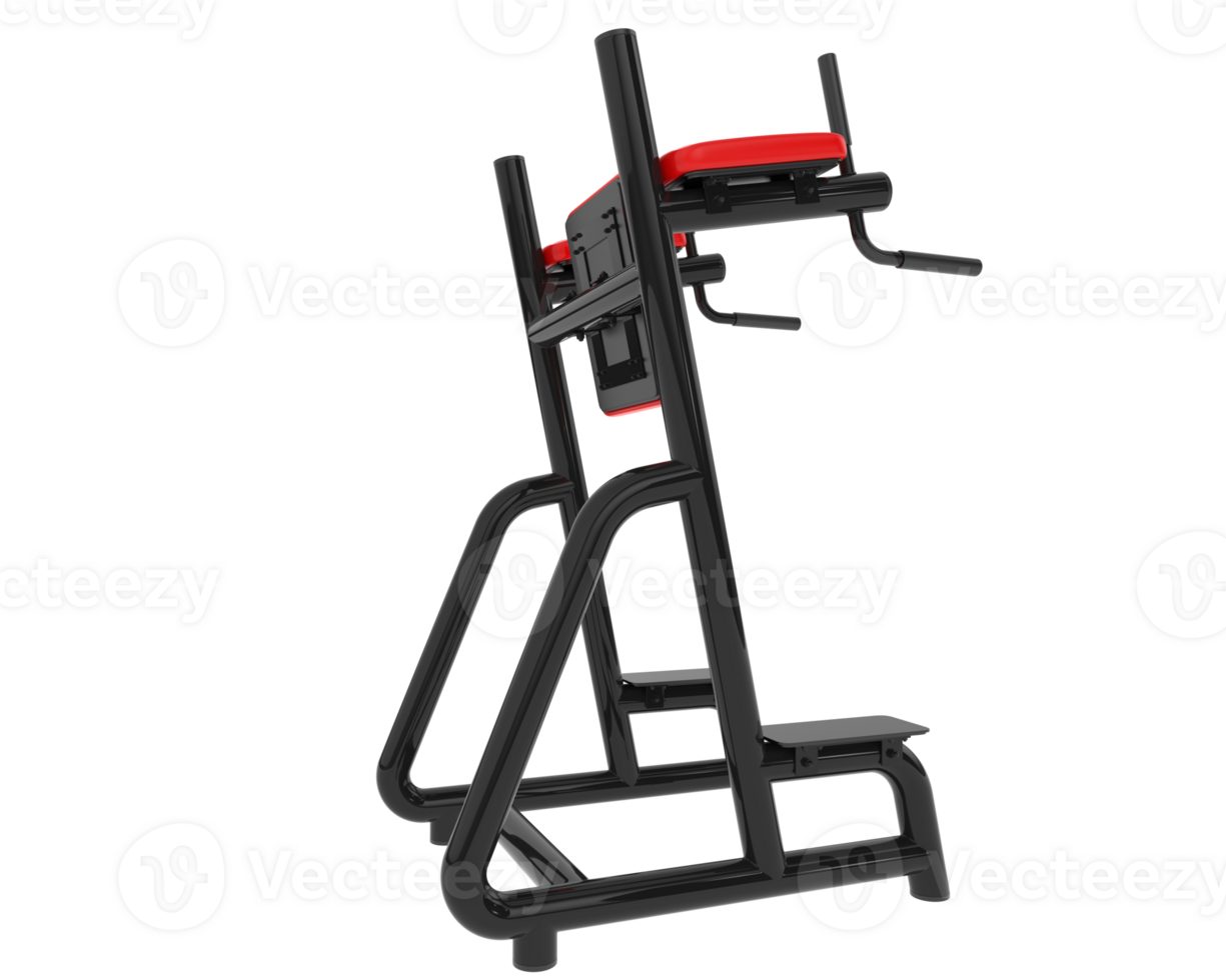 Gym equipment scene isolated on grey background. 3d rendering - illustration png