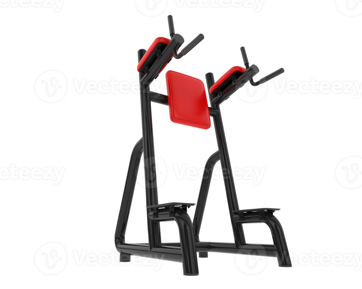 Gym equipment scene isolated on grey background. 3d rendering - illustration png