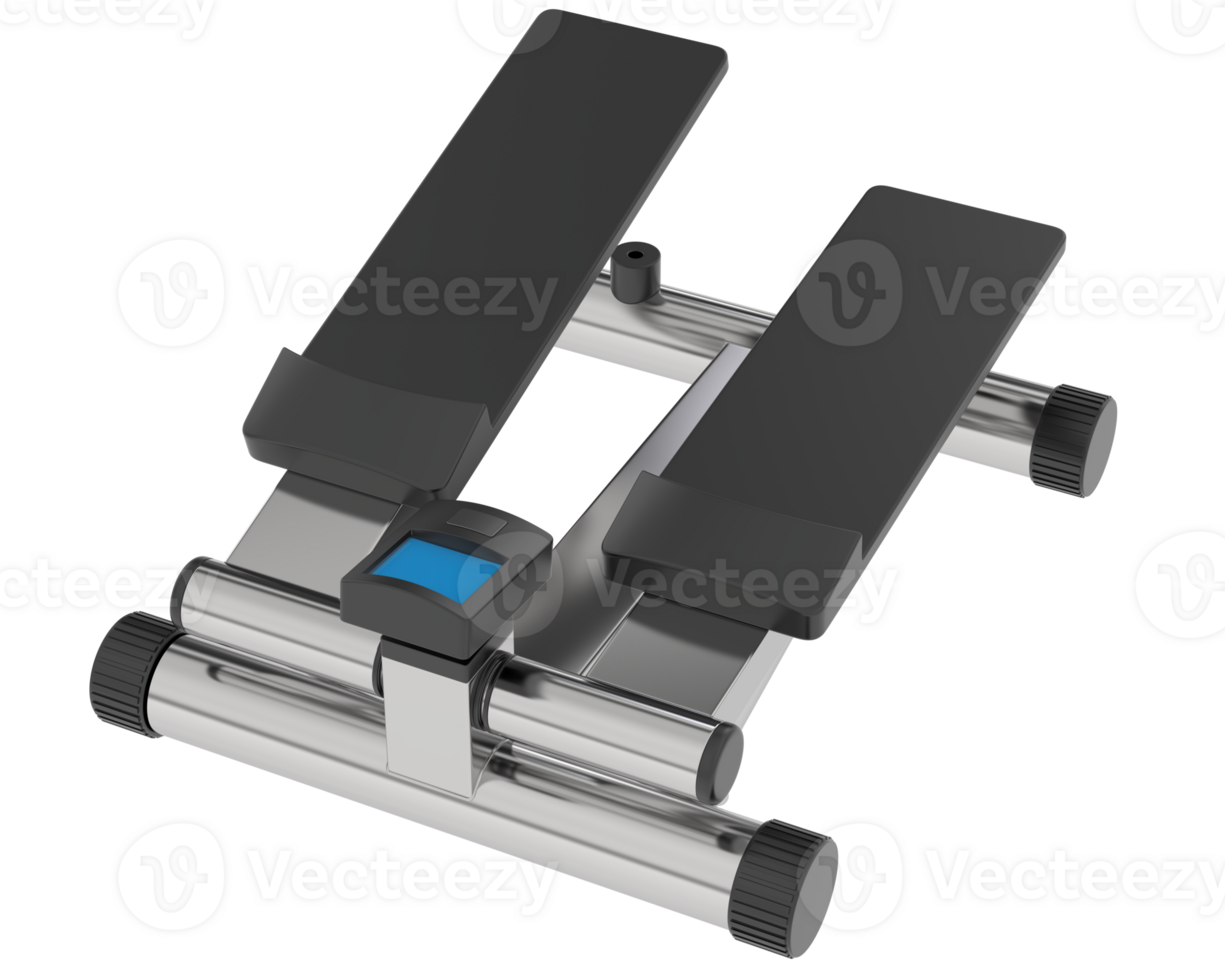 Mini stepper isolated on background. 3d rendering - illustration png