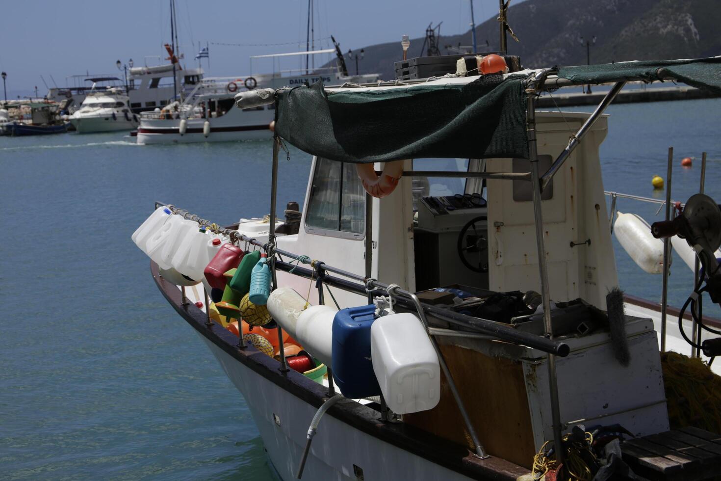 greek fishing boat photo