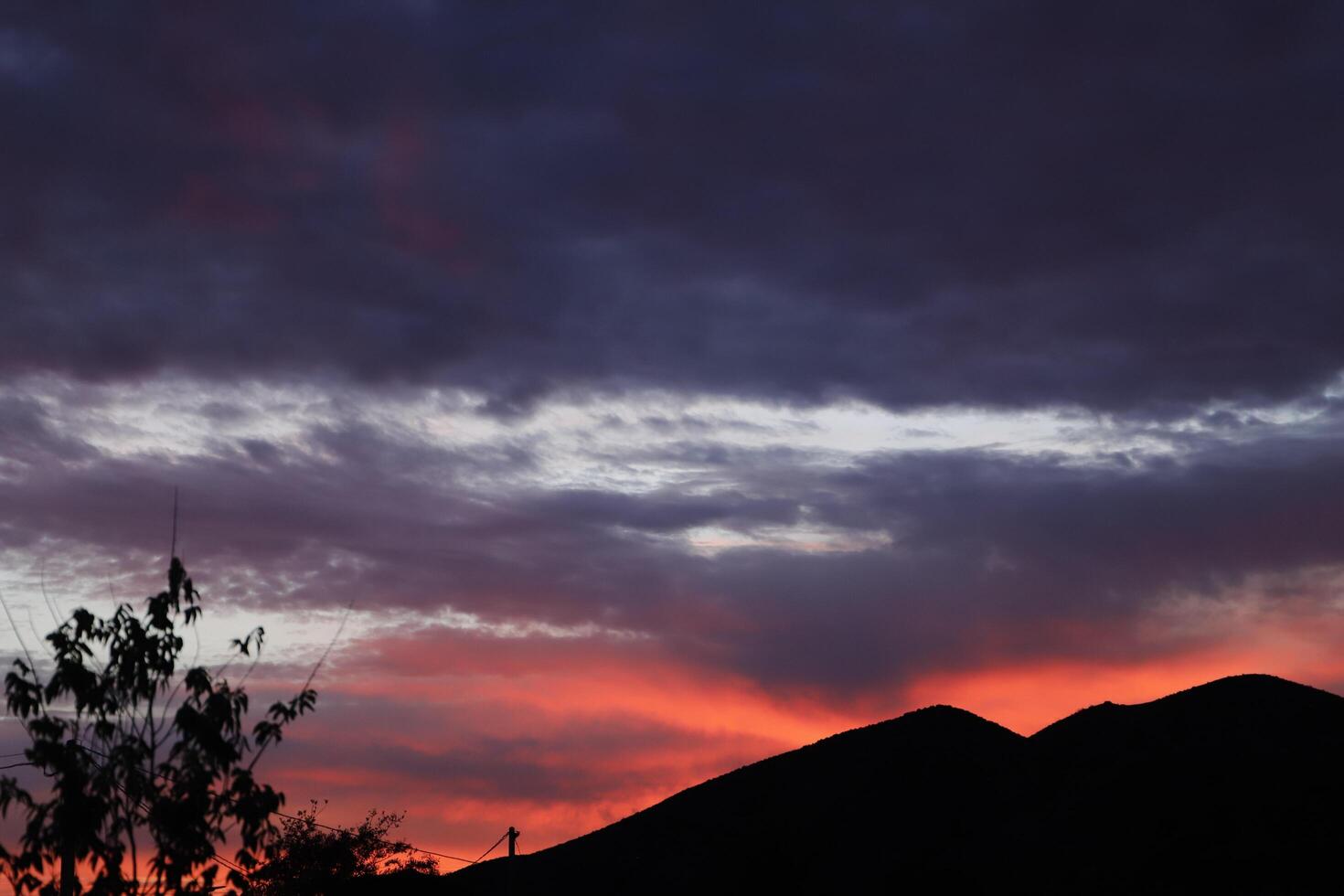 sunset in the mountains of spain photo