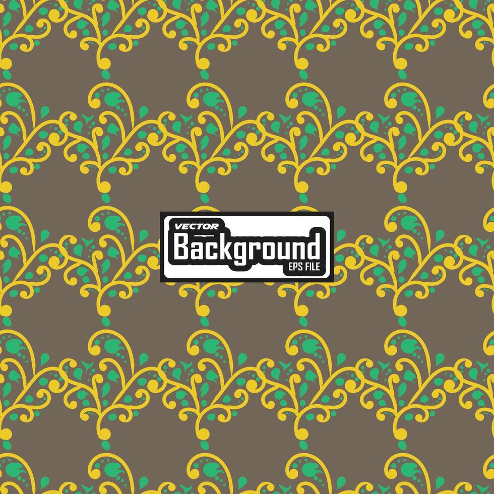 Flowers Seamless botanical pattern in hand drawn style. vector