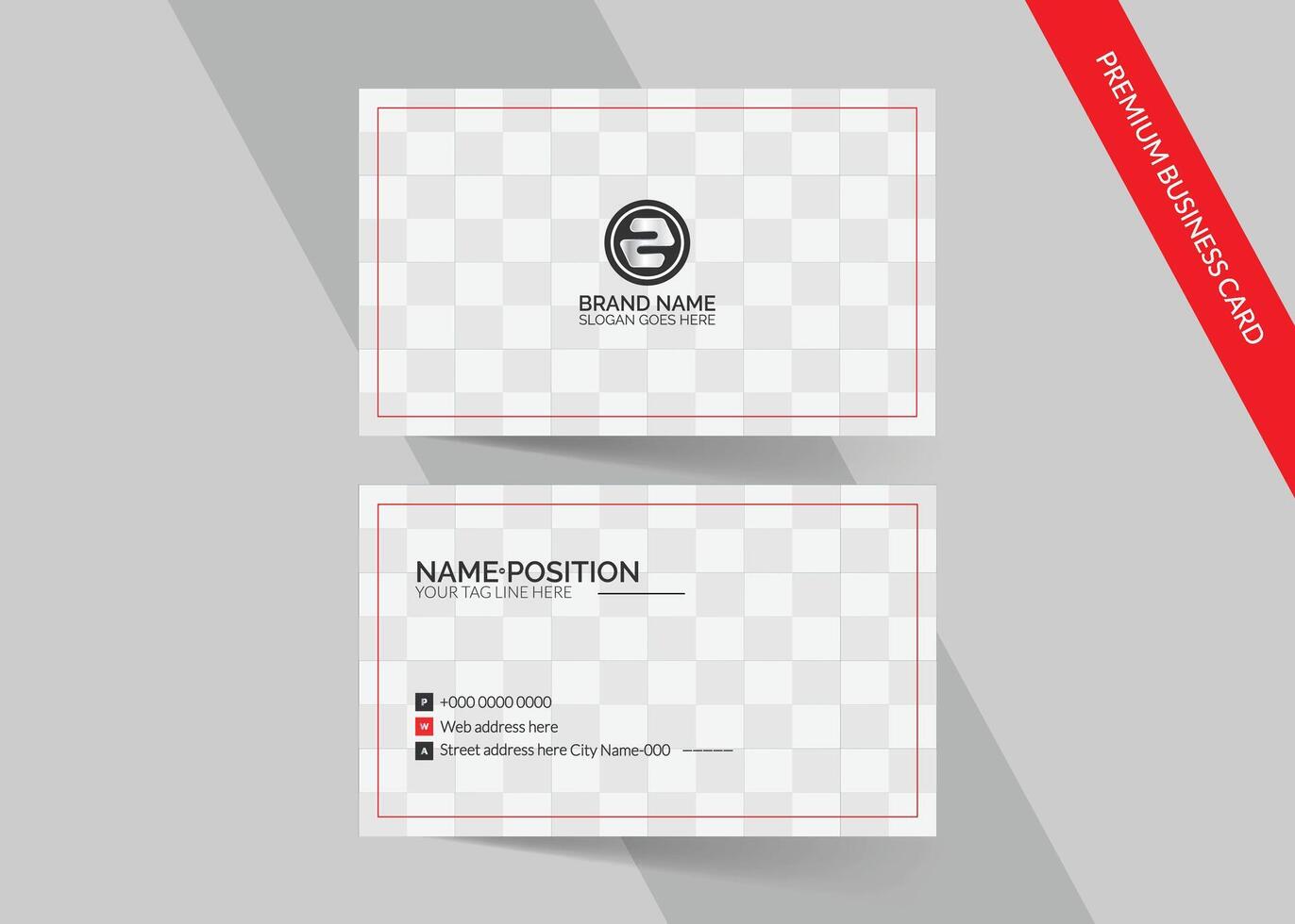 Business card template vector