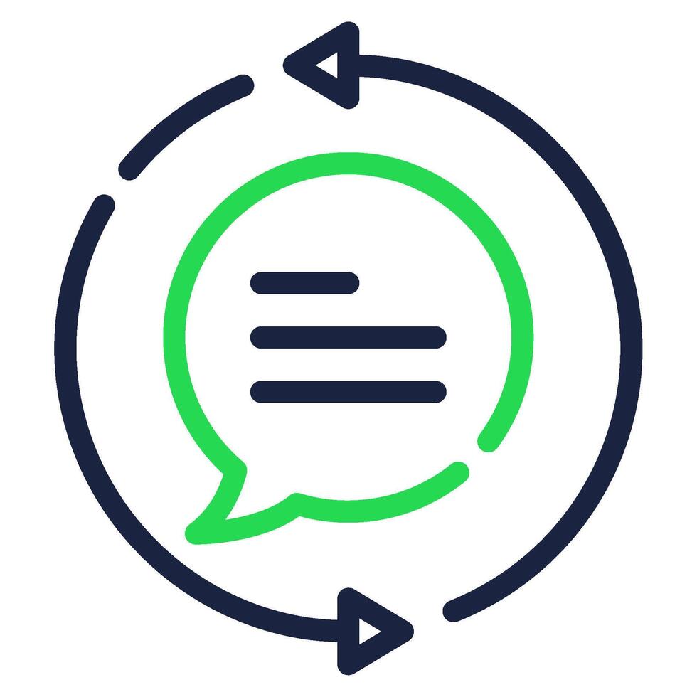 Feedback Loop icon for web, app, infographic, etc vector