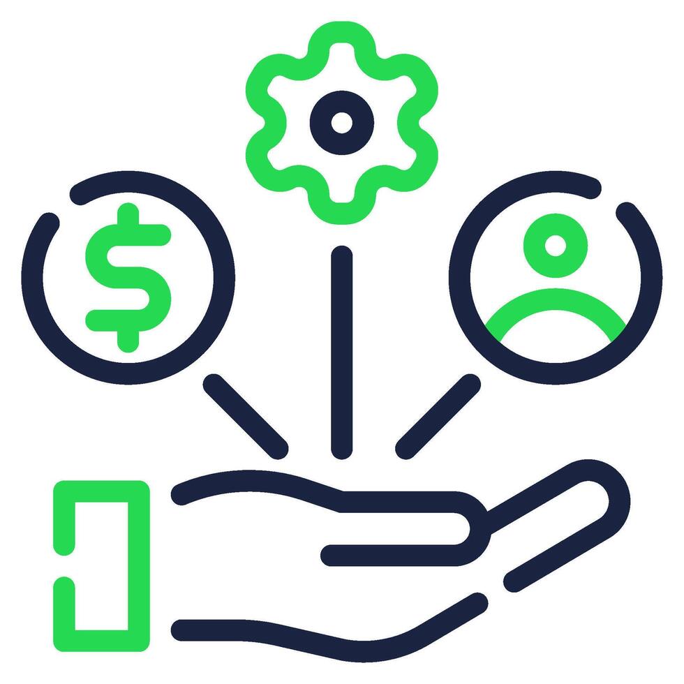 Resource Allocation icon for web, app, infographic, etc vector