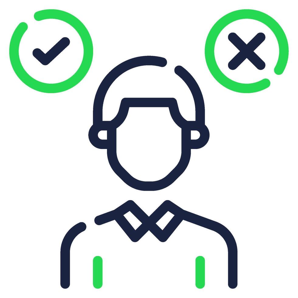 Decision Making icon for web, app, infographic, etc vector