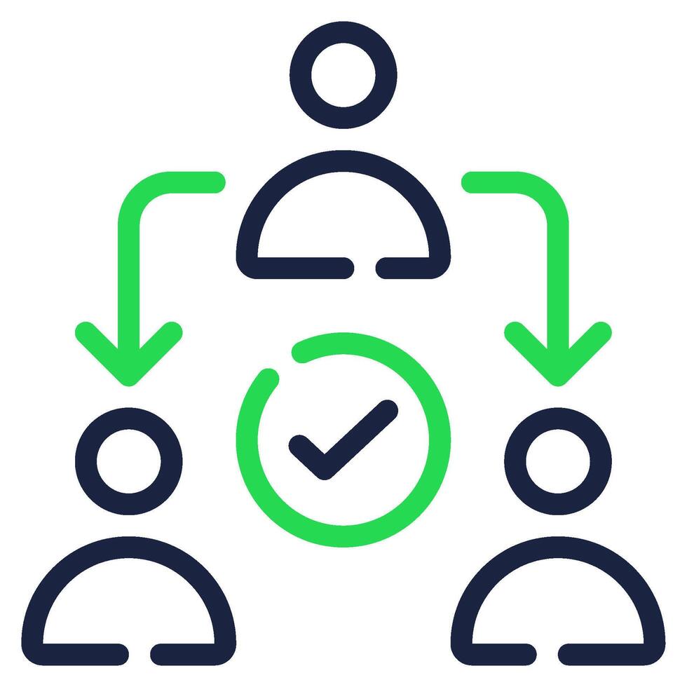 Delegation icon for web, app, infographic, etc vector