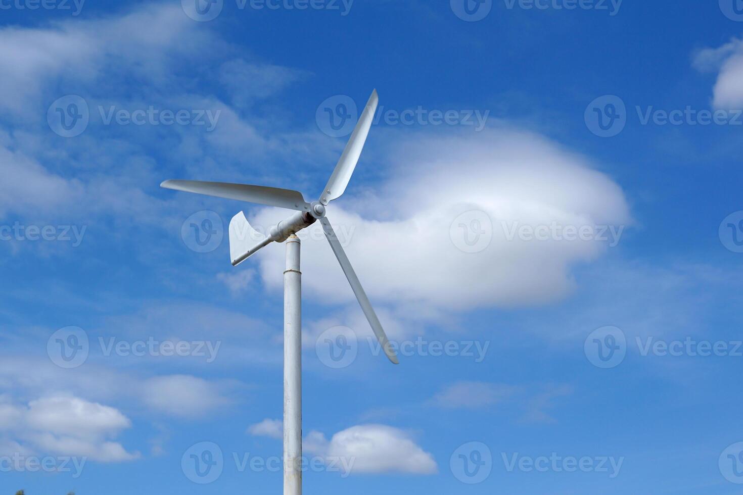 Wind Turbine for Electric is a machine that converts kinetic energy into mechanical energy that can be used such as grinding grain, pumping water, or currently used to produce electrical energy. photo