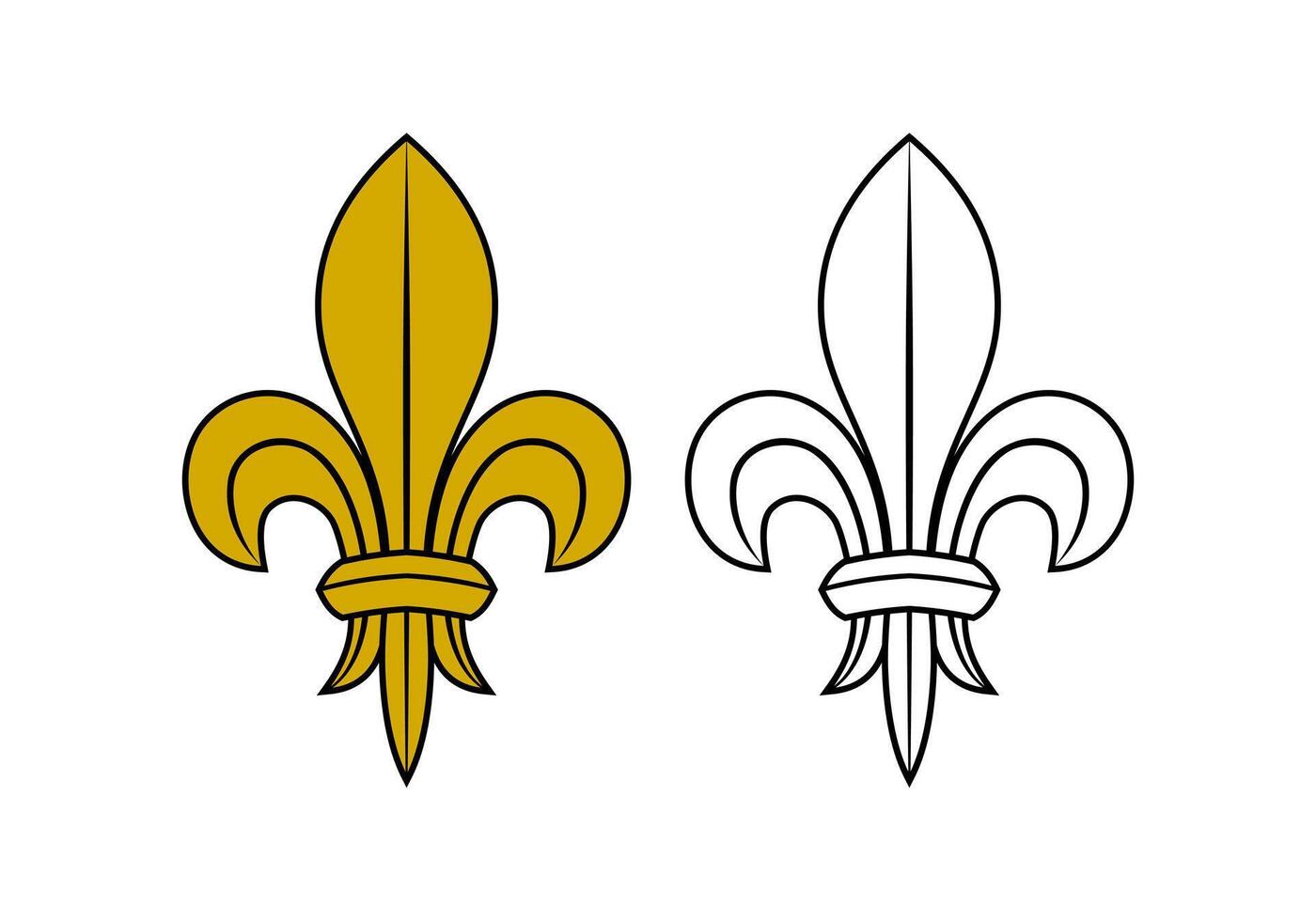 Fleur De Lys Symbol Design Illustration vector