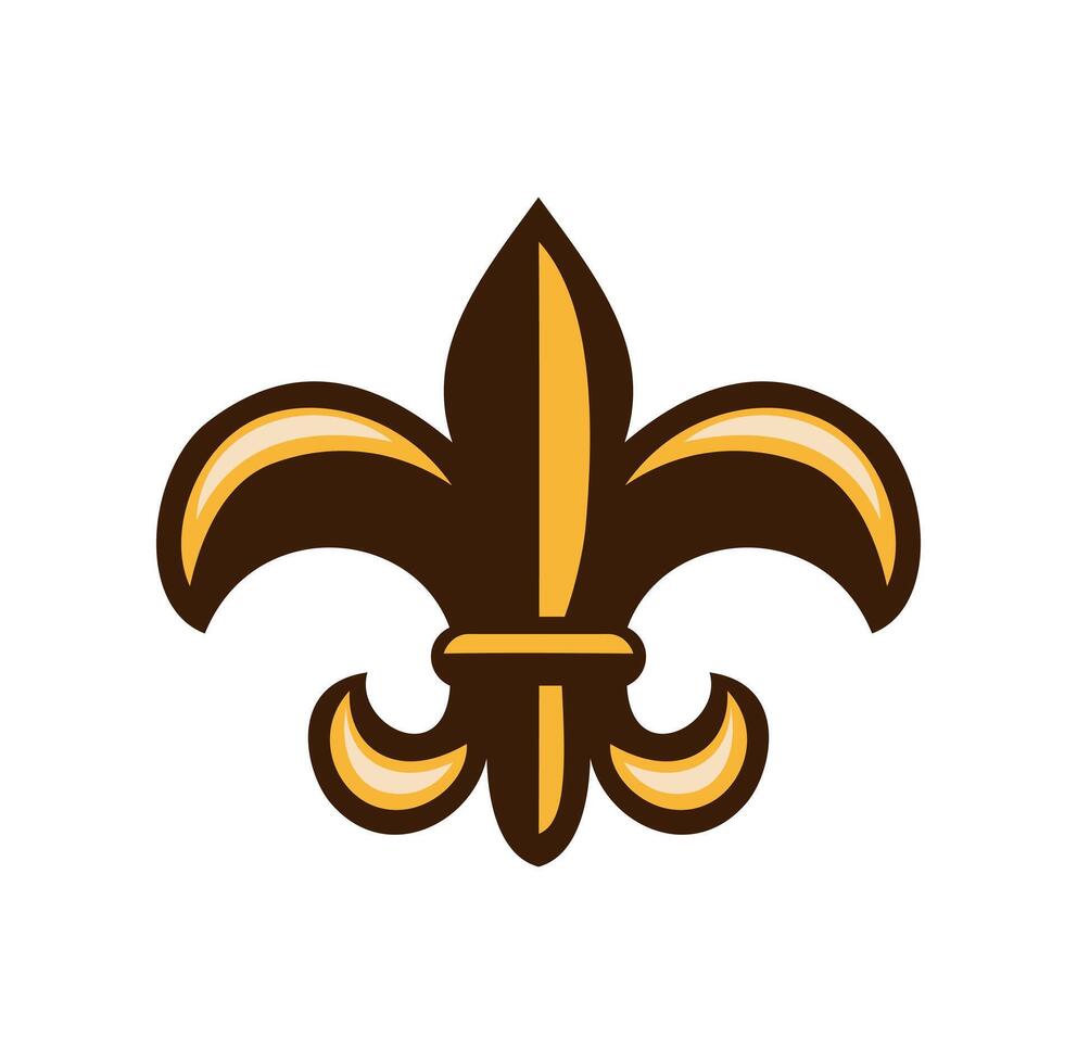 Fleur De Lys Symbol Design Illustration vector
