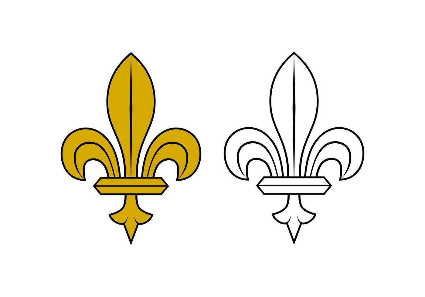 Fleur De Lys Symbol Design Illustration vector